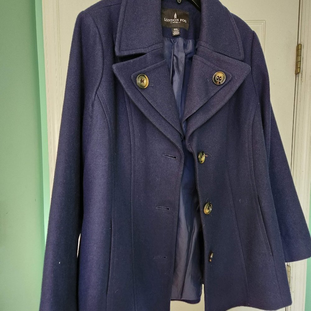 London Fog Peacoat, PXL, Navy